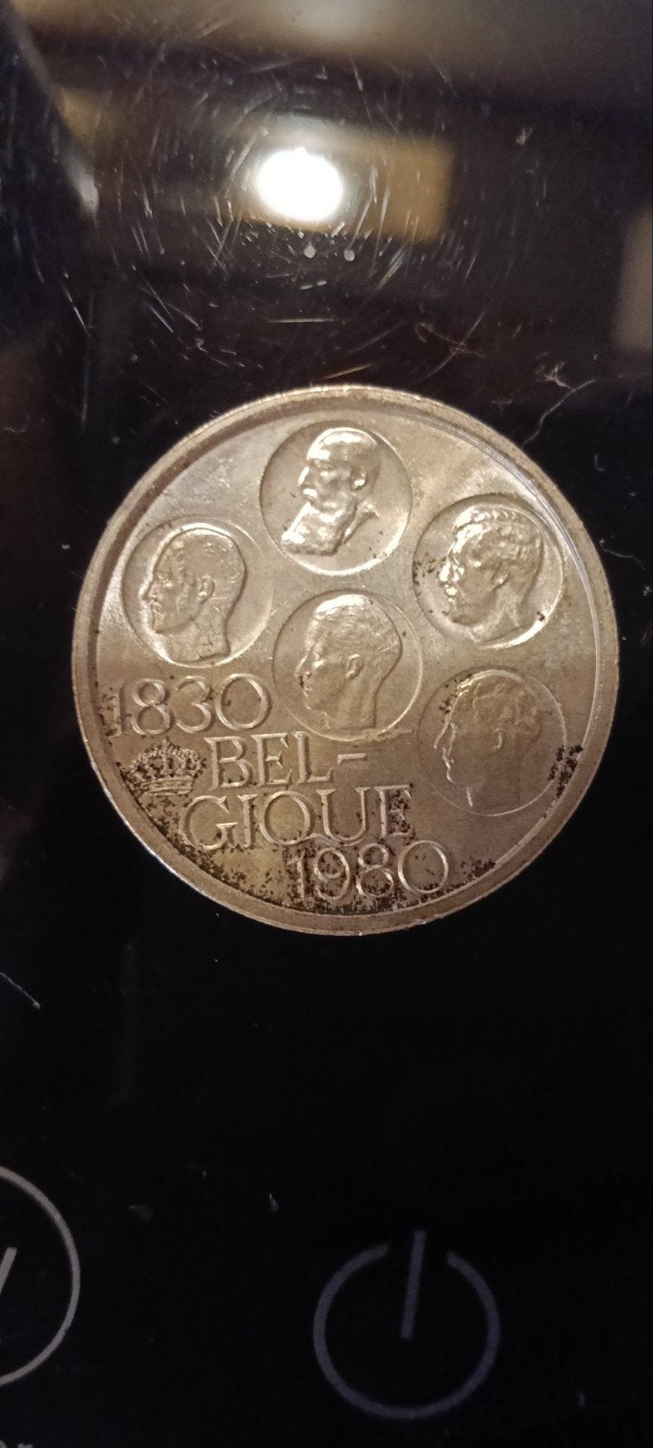Ancienne pièce de monnaie belge, Enlèvement, Belgique