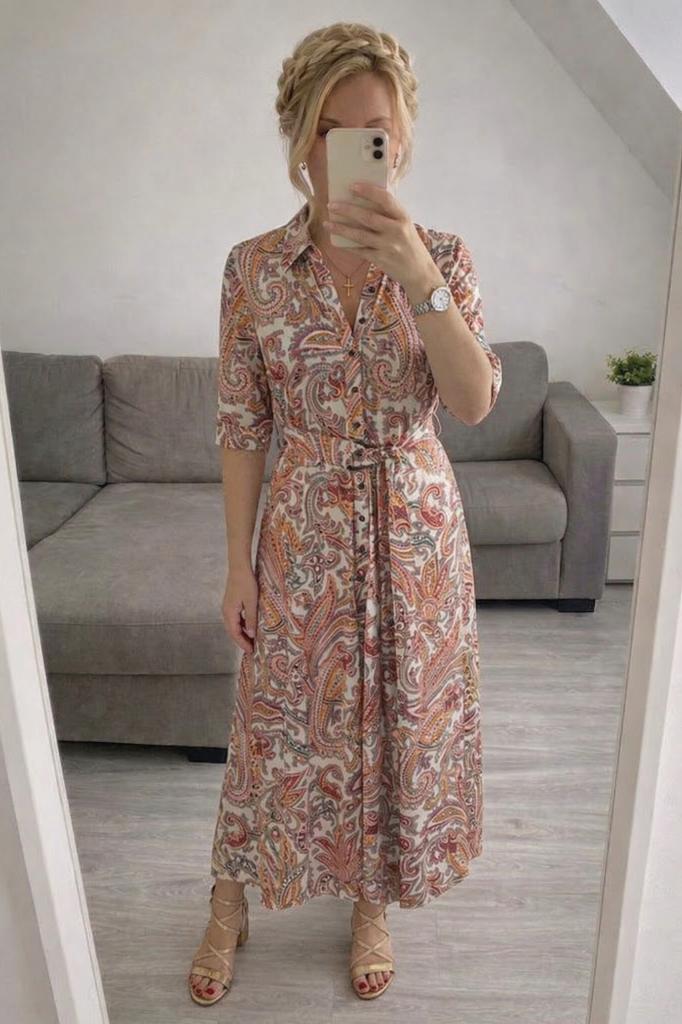 Lange jurk K-Design xxl, K-design, Overige kleuren, Verzenden, Maat 46/48 (XL) of groter