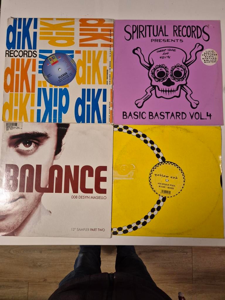 Vyniles retro house techno, Cd's en Dvd's