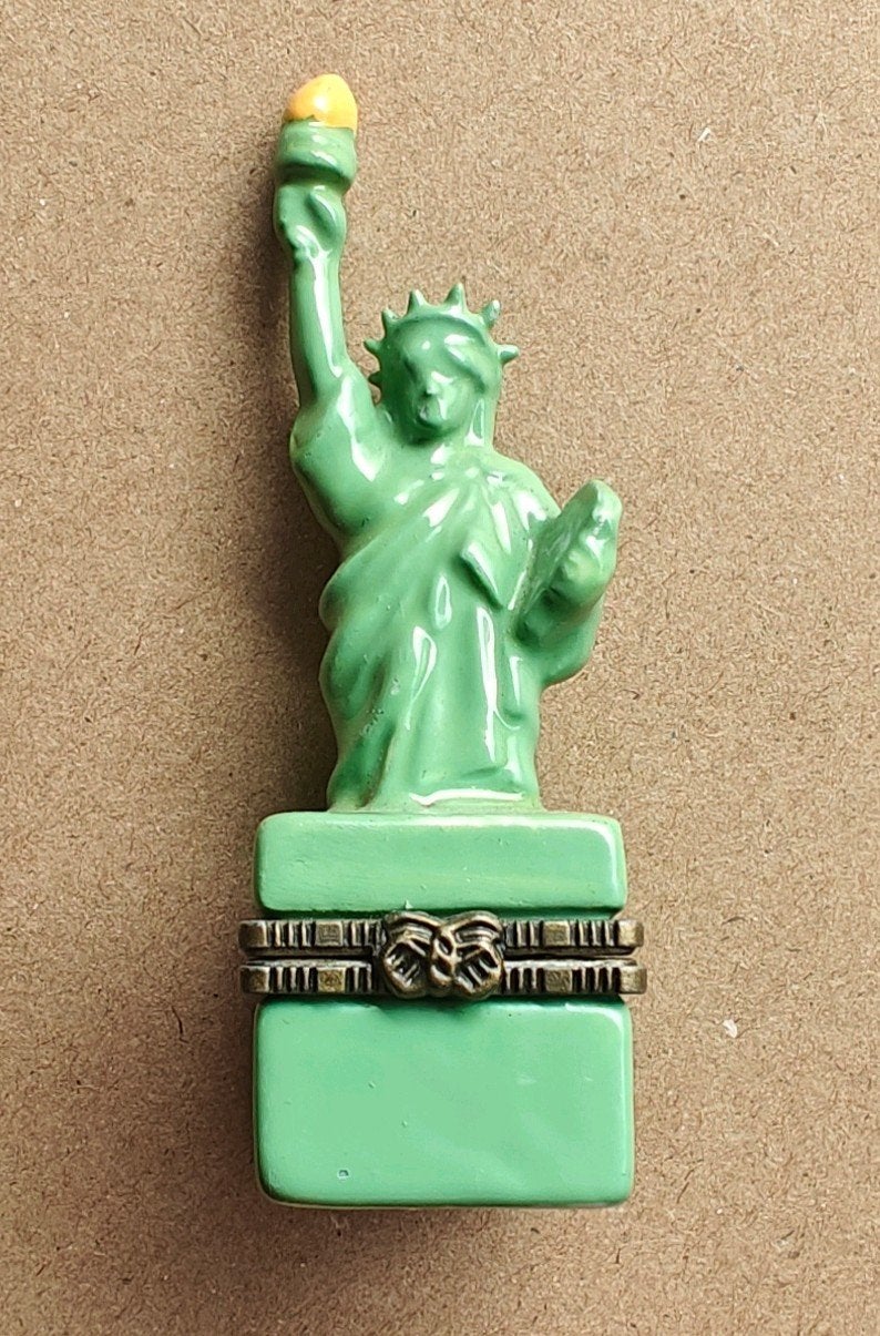 Boîte à bijoux vintage (boîte à bijoux) Statue de la Liberté, Enlèvement ou Envoi