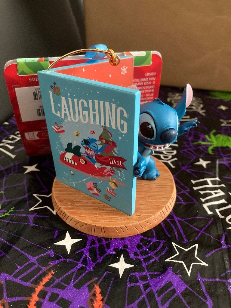 Nieuw disney ornament - Stitch kerstboek, Enlèvement ou Envoi, Autres personnages, Neuf, Statue ou Figurine
