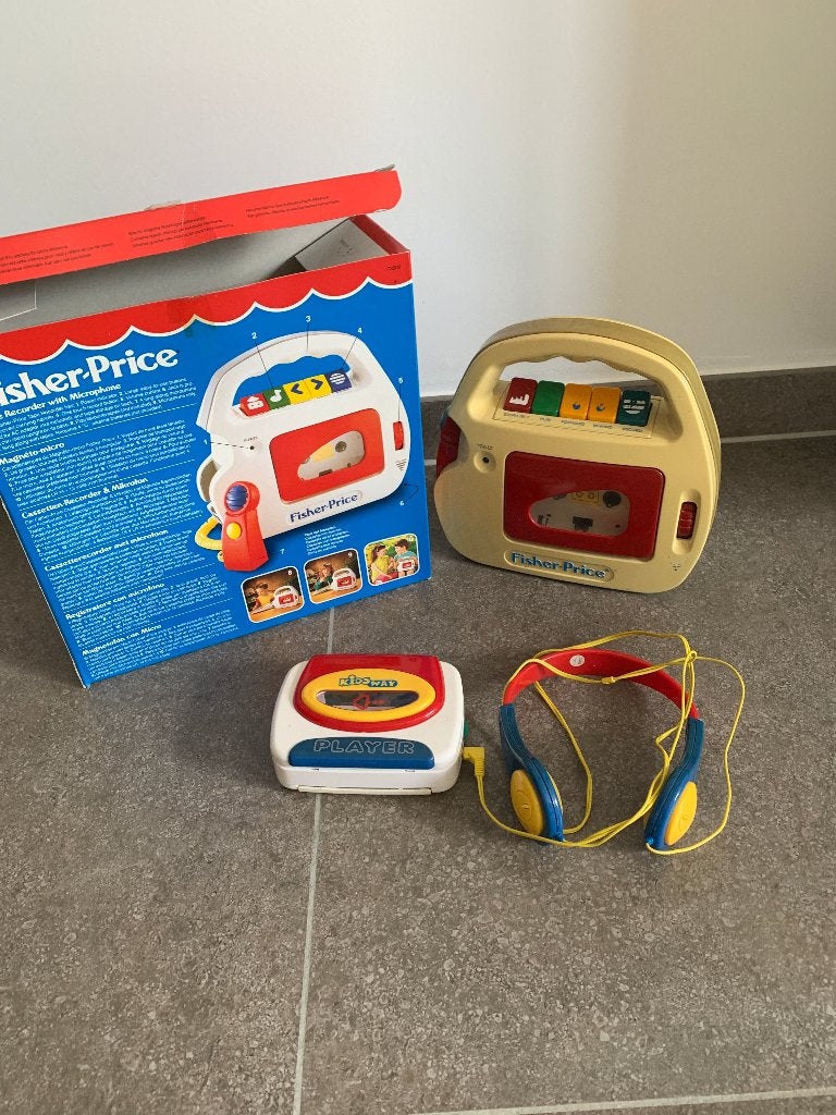 speelgoed vintage fisher price tape recorder en walkman, Enlèvement