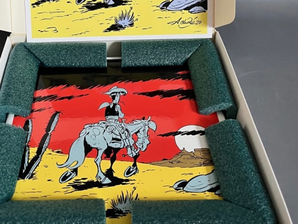 Plaque émaillée Lucky Luke, Enlèvement ou Envoi, Neuf