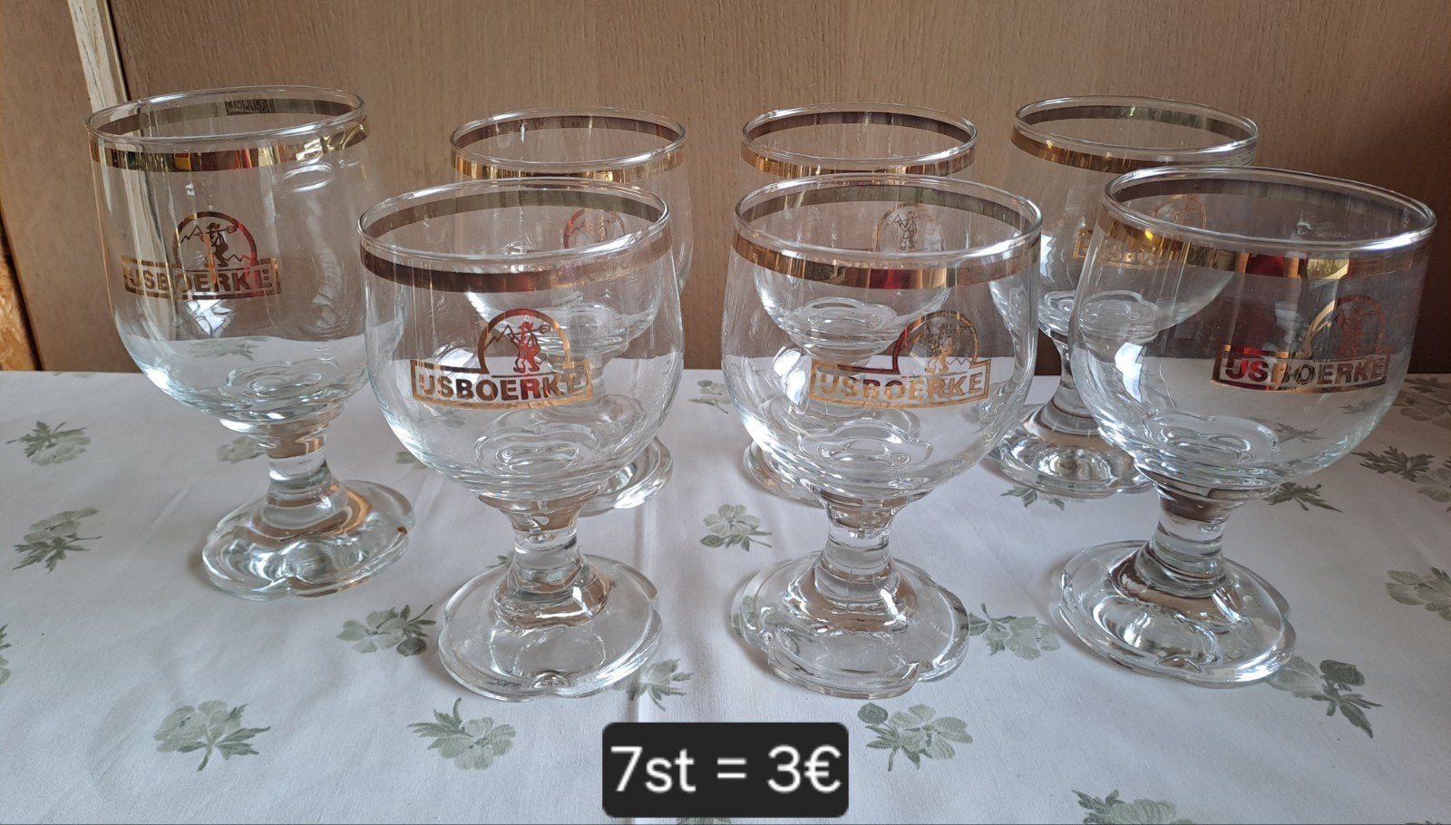 Ijsboerke glazen, Ophalen