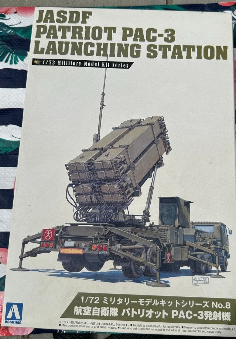 Aoshima 1/72 — JASDF Patriot PAC-3 Launching Station, Enlèvement ou Envoi, Comme neuf