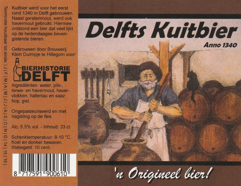 Bieretiket Nederland Delfts Kuitbier, Verzamelen, Verzenden, Nieuw, Overige typen, Overige merken