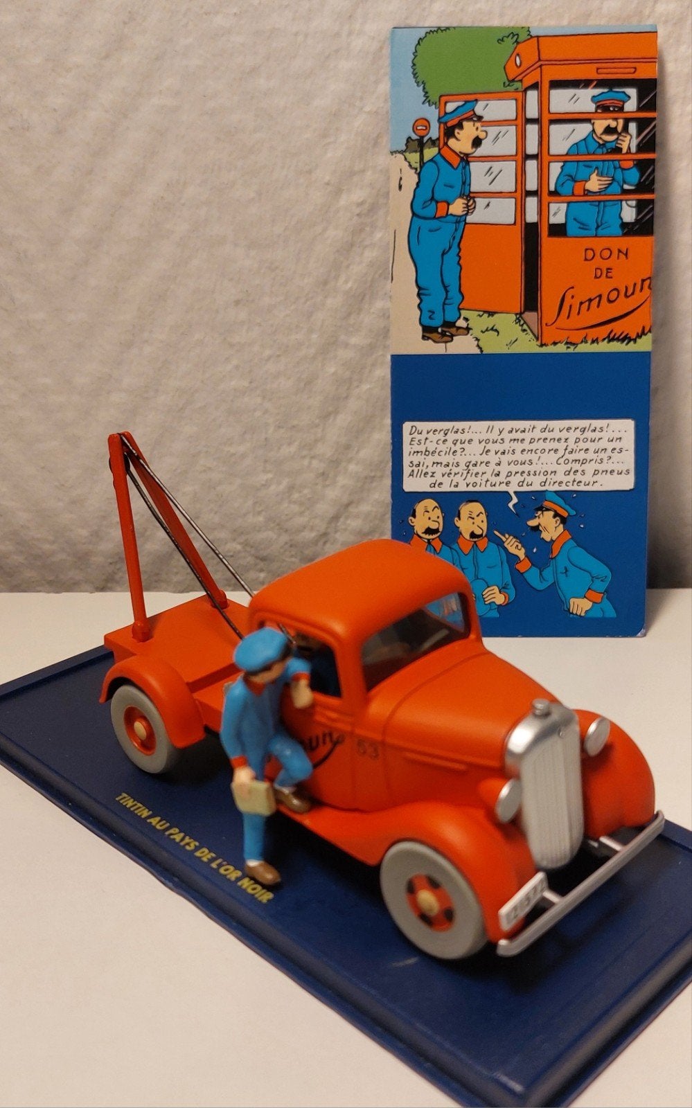 KUIFJE Atlas auto 1/43 'De kraanwagen van Samoen jaren 1936', Ophalen of Verzenden, Kuifje, Nieuw, Beeldje of Figuurtje