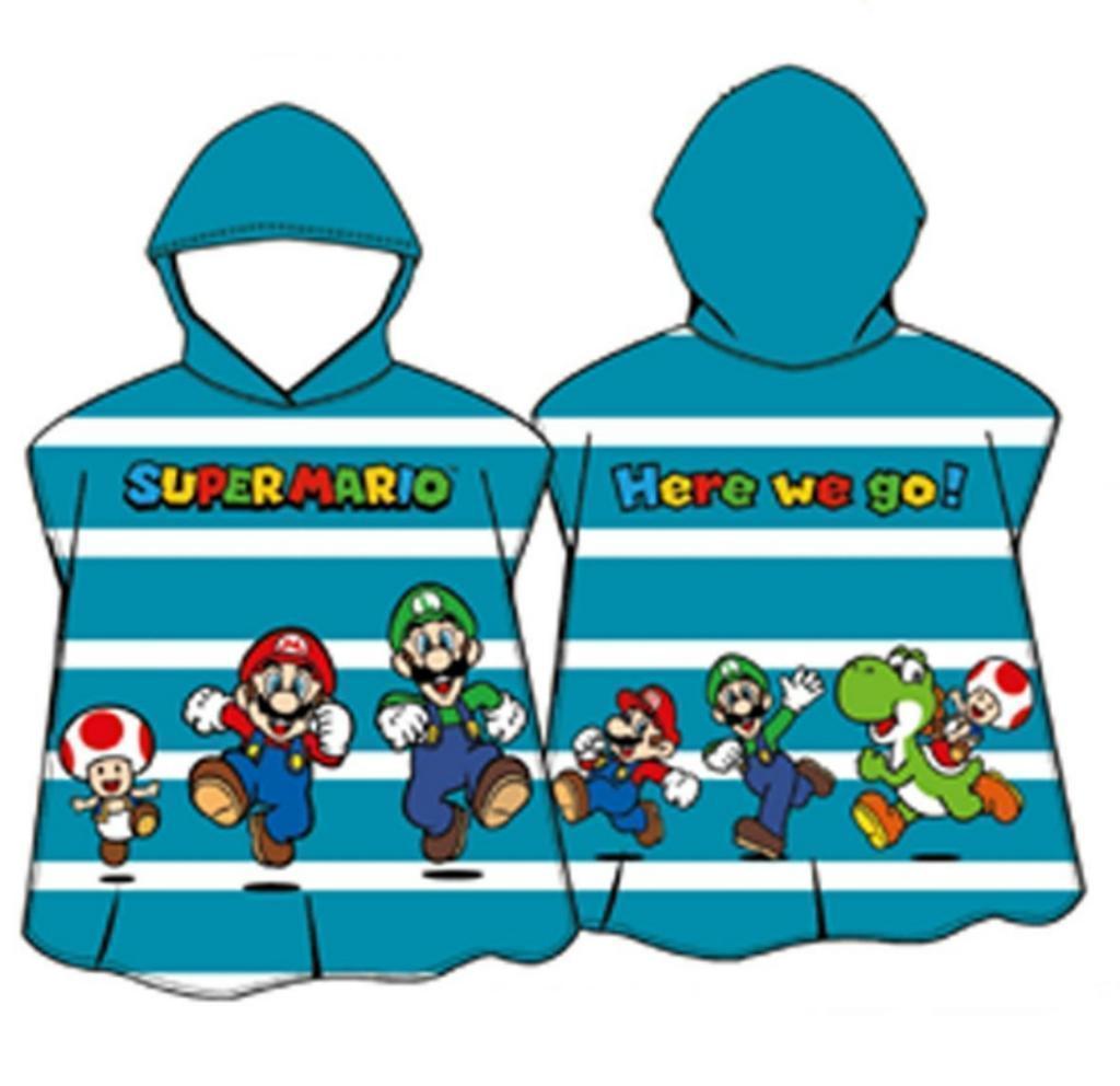 Super Mario Badponcho - Sneldrogend - Badcape, Kinderen en Baby's, Kinderkleding | Kinder-zwemkleding, Super Mario, One size, Nieuw