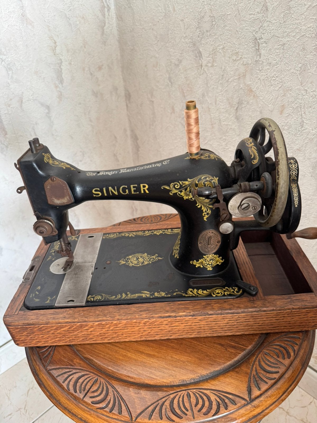 Singer naaimachine, Ophalen