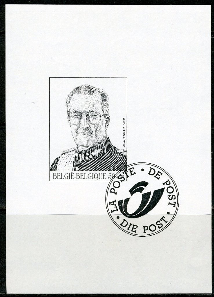 (B) Zwart wit velletje 1998  - GCA3 Koning Albert II  (2740), Verzenden, Postfris, Postfris