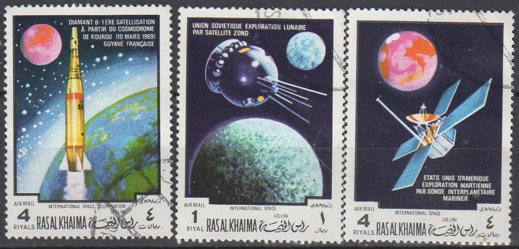 Ras Al Khaima - Ruimtevaart, Verzenden, Gestempeld