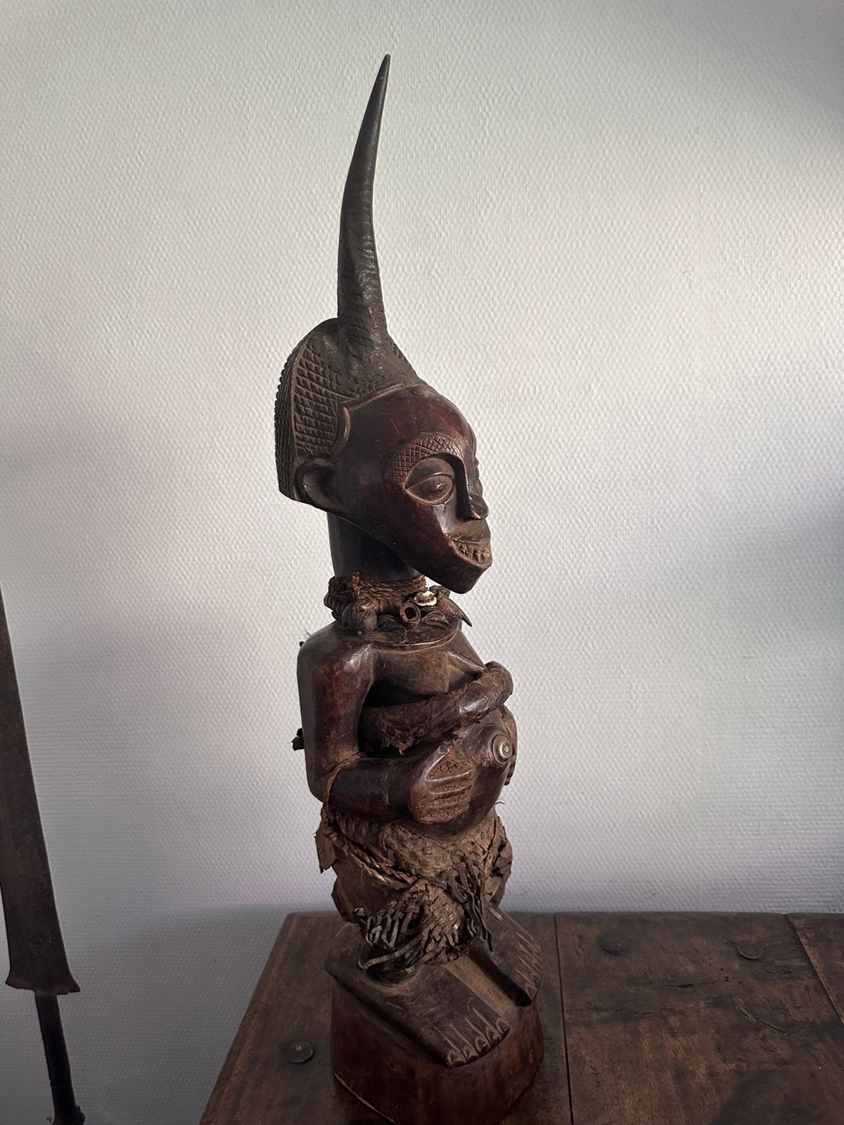 Top exclusieve Songye Nkisi Fetisj Krachtbeeld coll. Matadi, Antiek en Kunst, Kunst | Niet-Westerse kunst, Verzenden