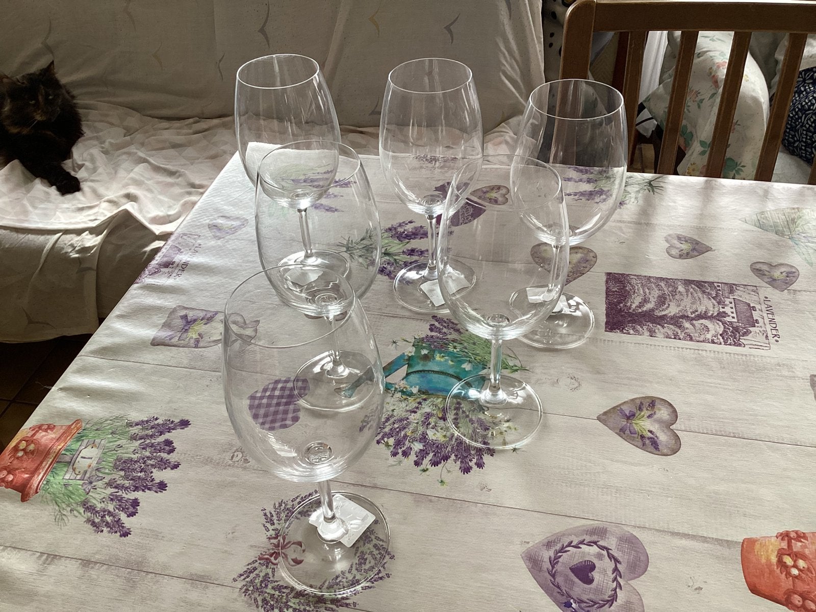 Le lot de 6 verres à vin grand, Enlèvement, Neuf