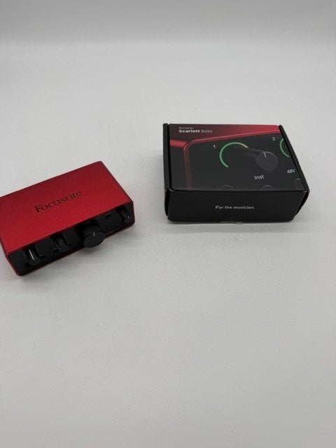 Focusrite Scarlett Solo 4th gen audio interface - Compleet, Ophalen of Verzenden