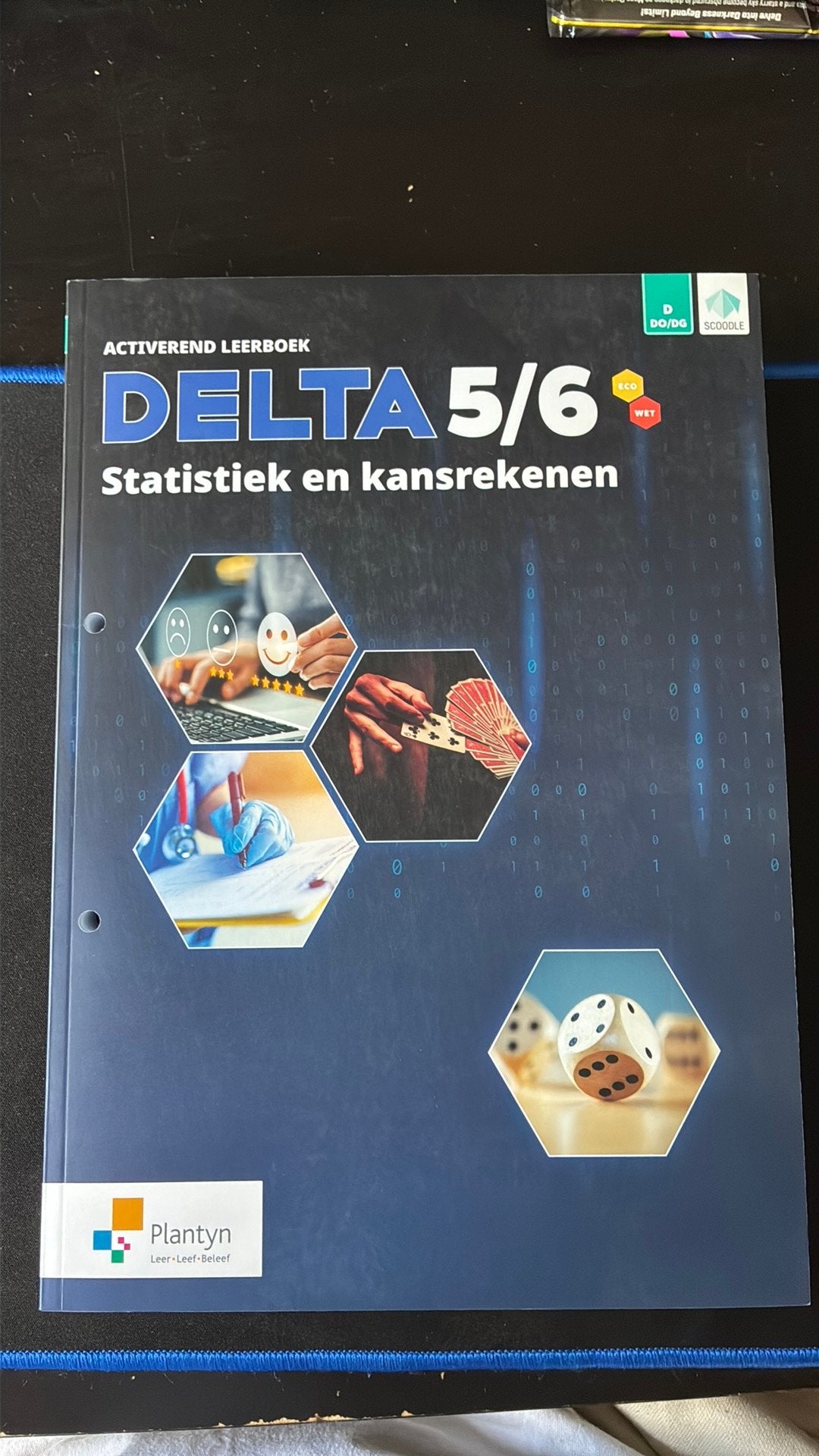 Schoolboek wiskunde delta 5/6 statistiek en kansrekenen, Boeken, Ophalen of Verzenden, Zo goed als nieuw, ASO, Wiskunde A