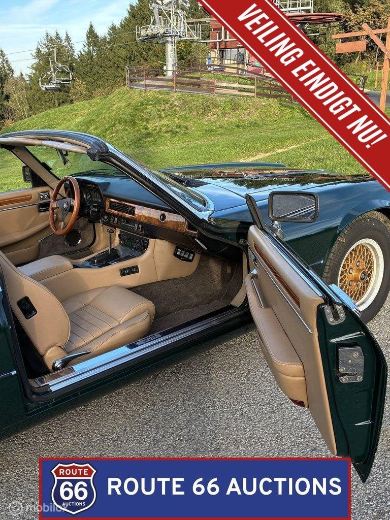 Jaguar XJS V12 Cabriolet | 1989 | Route 66 Auctions, Autos, Achat, Entreprise, Boîte manuelle, Autre carrosserie