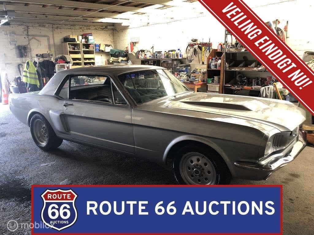 Ford Mustang | 1966 | Route 66 Auctions, Zwart, Bedrijf, Handgeschakeld, Overige carrosserie