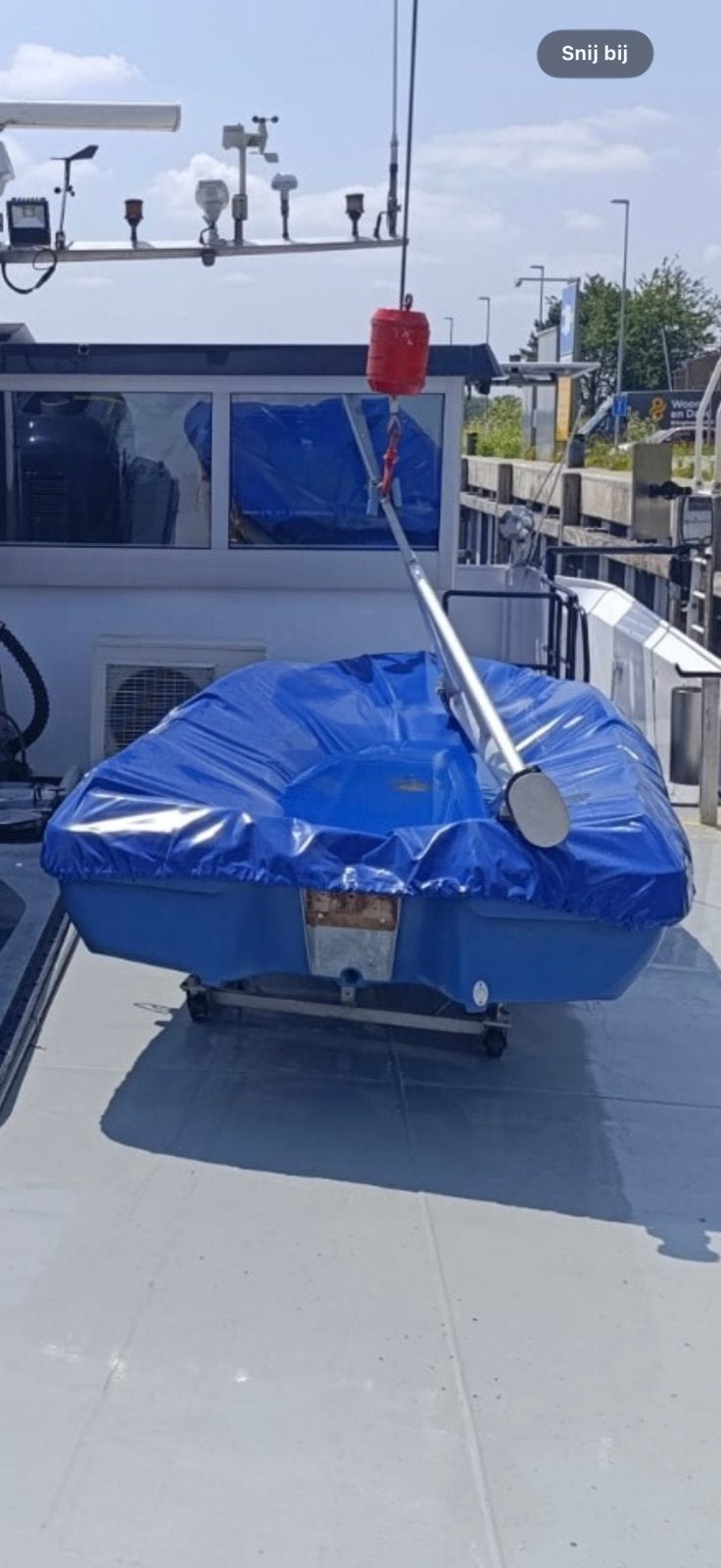 Afdek zeil voor rogiflex 360 blauw, Watersport en Boten, Ophalen of Verzenden, Zo goed als nieuw