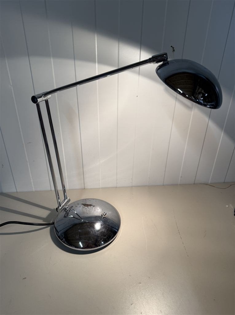 vintage, industriele, verstelbare bureaulamp met led-lamp, Enlèvement ou Envoi, Utilisé, Ampoule LED