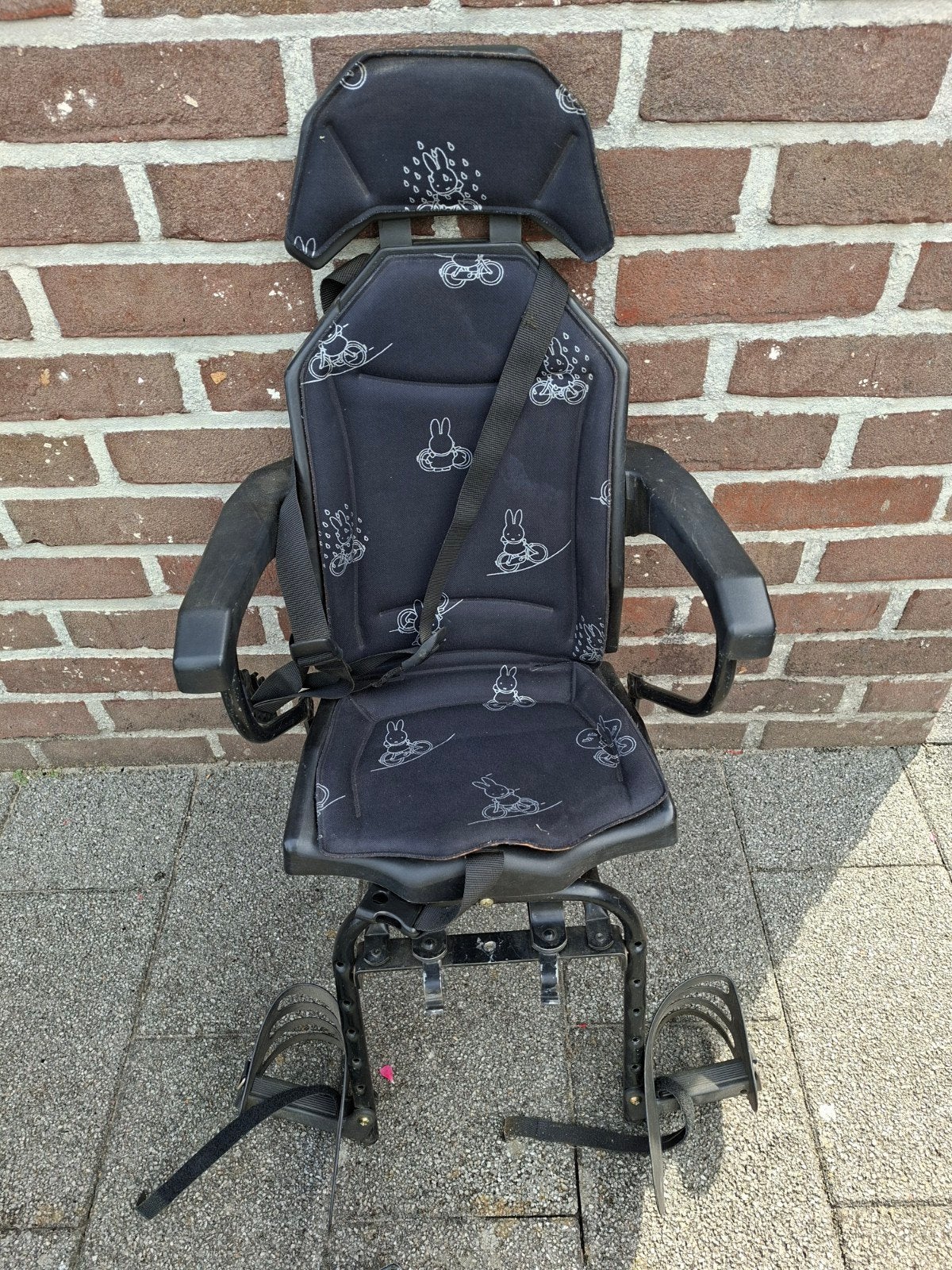 Kinderfietsstoel, Ophalen