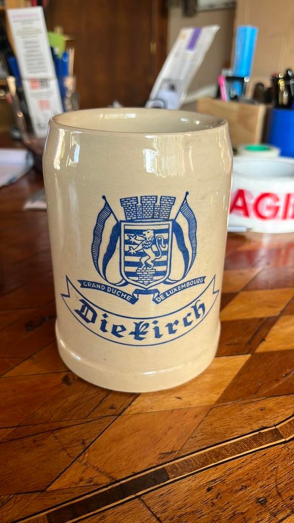 Chope bière Diekirch 0,5l, Collections, Enlèvement ou Envoi, Comme neuf