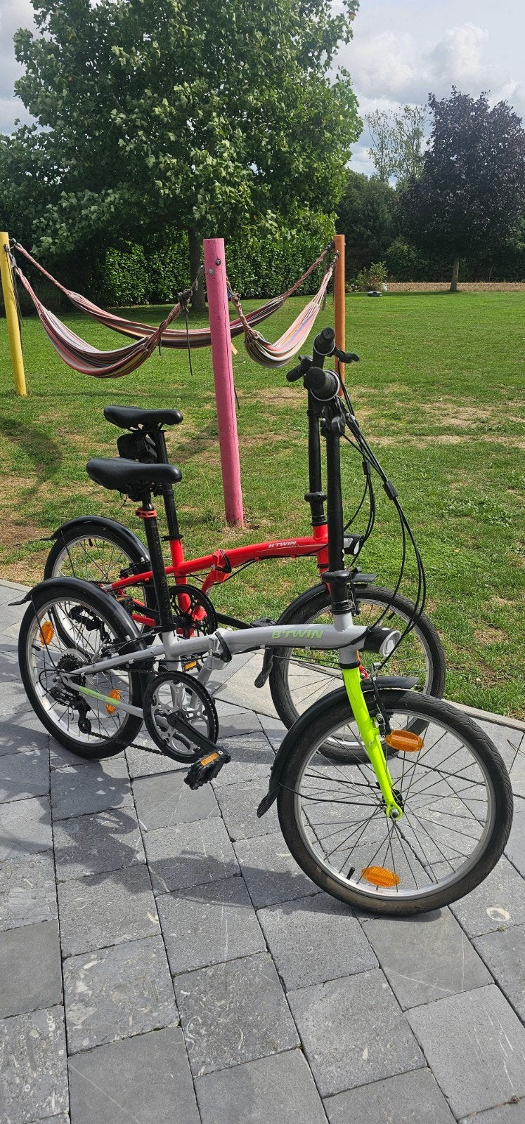 B TWIN tilt 120 en hoptown 320 vouwfietsen, Fietsen en Brommers, Ophalen