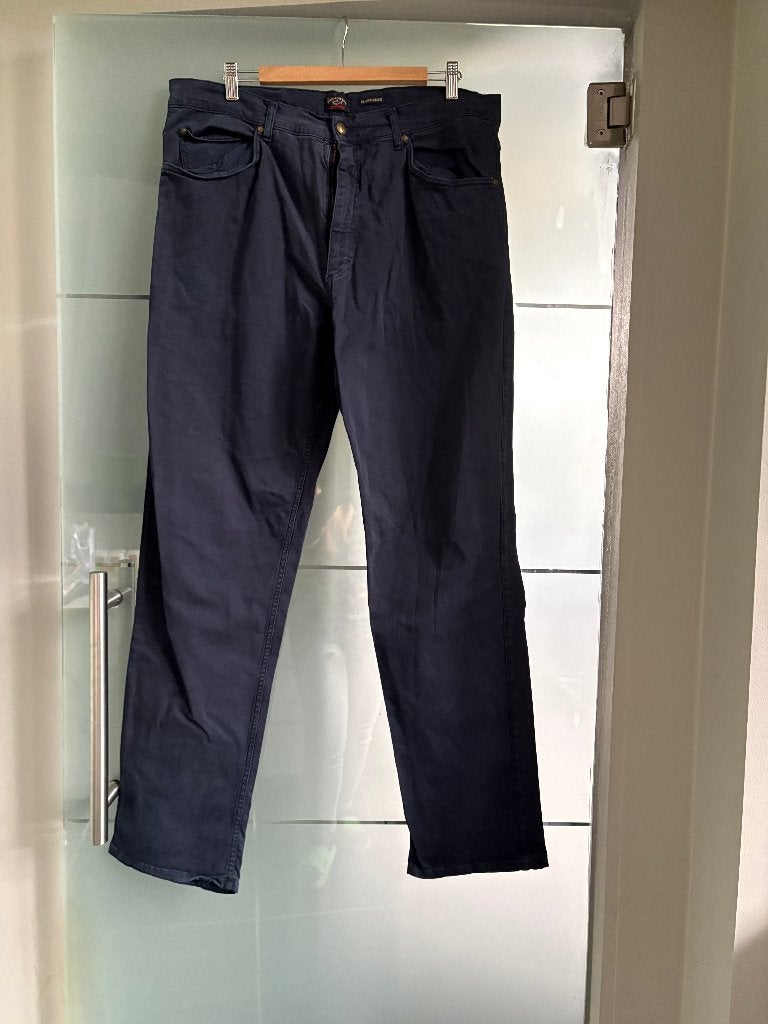 Paul Shark - Donkerblauwe jeans, Ophalen, W36 - W38 (confectie 52/54), Blauw, Zo goed als nieuw