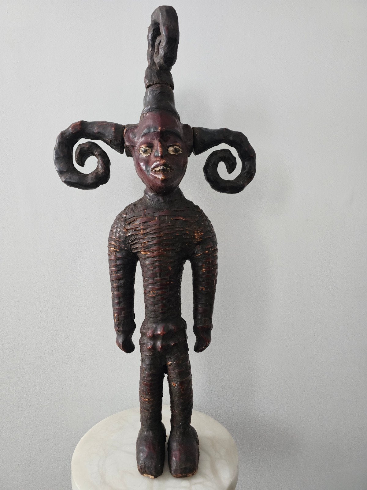Ekoi beeldje uit Nigeria, 80cm/40cm, Ophalen of Verzenden
