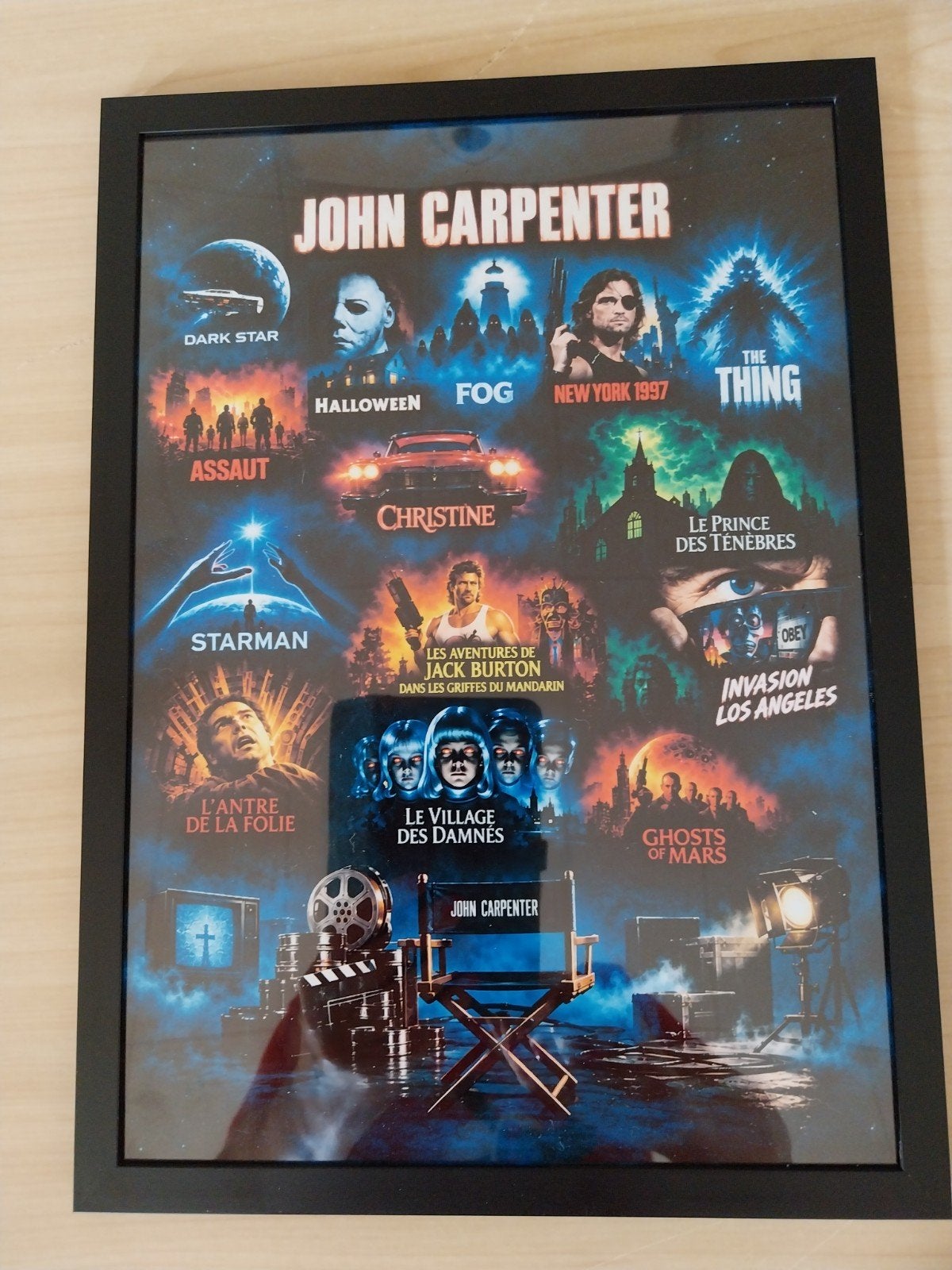 saga de John Carpenter, Rectangulaire vertical, Avec cadre, Comme neuf, Cinéma et TV