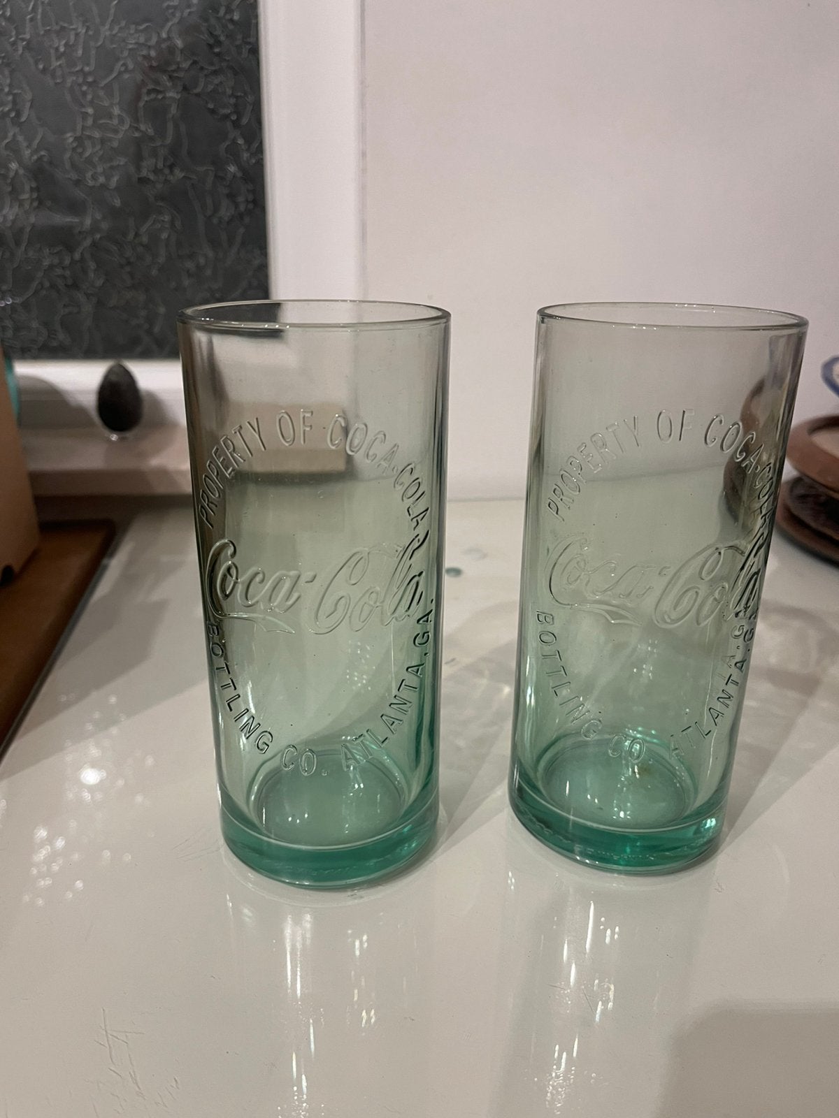 Ensemble de deux grands verres Coca Cola, Collections, Enlèvement ou Envoi, Comme neuf