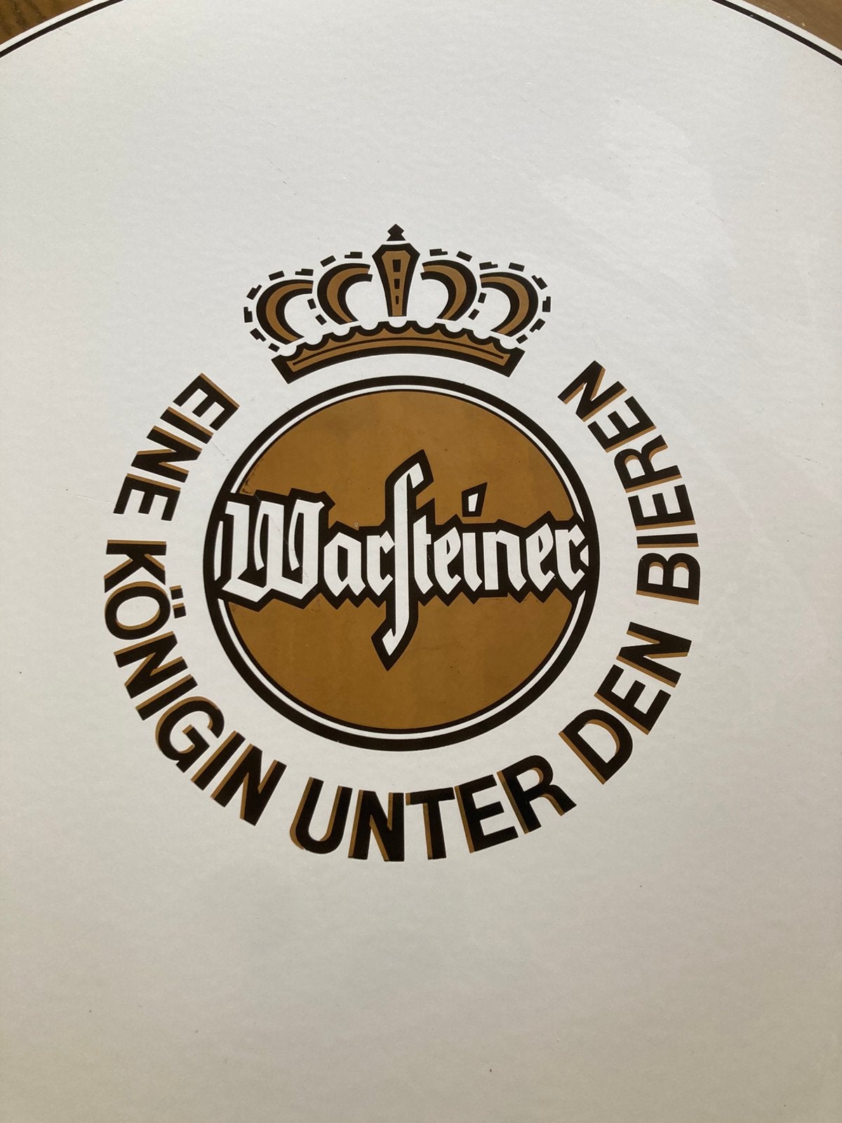 Warsteiner bier emaille XL, Collections, Enlèvement ou Envoi, Comme neuf, Panneau publicitaire