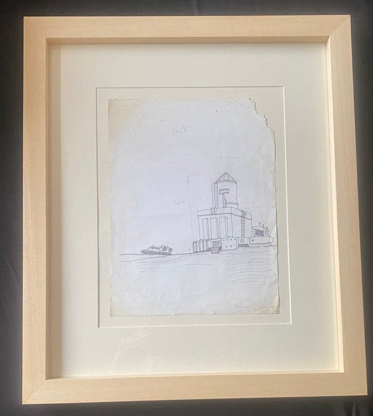 Tekening panamarenko van 1977 ( volgend jaar 50 jaar oud), Enlèvement