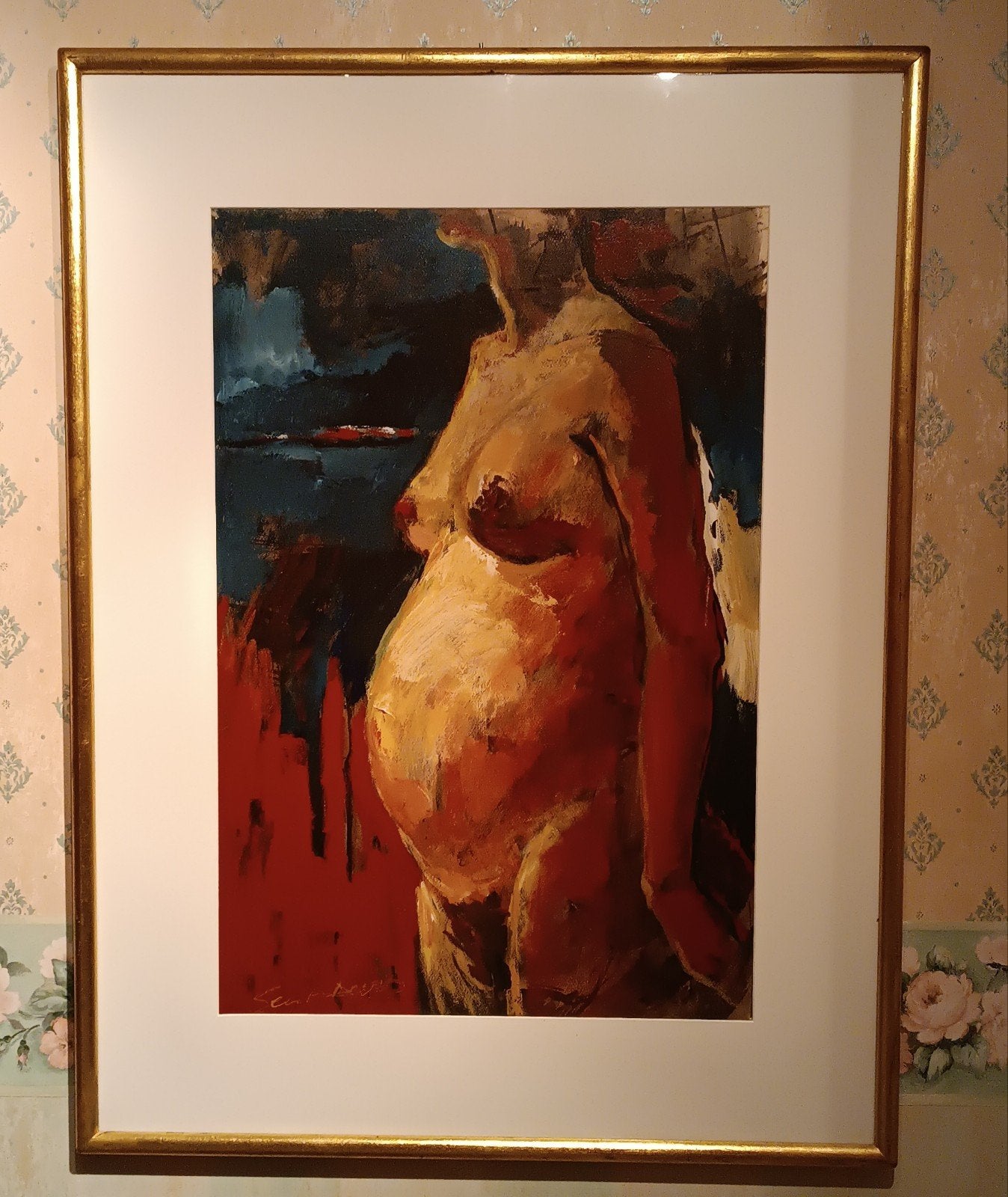 Zwanger " Geert Devos", Ophalen, Schilderij