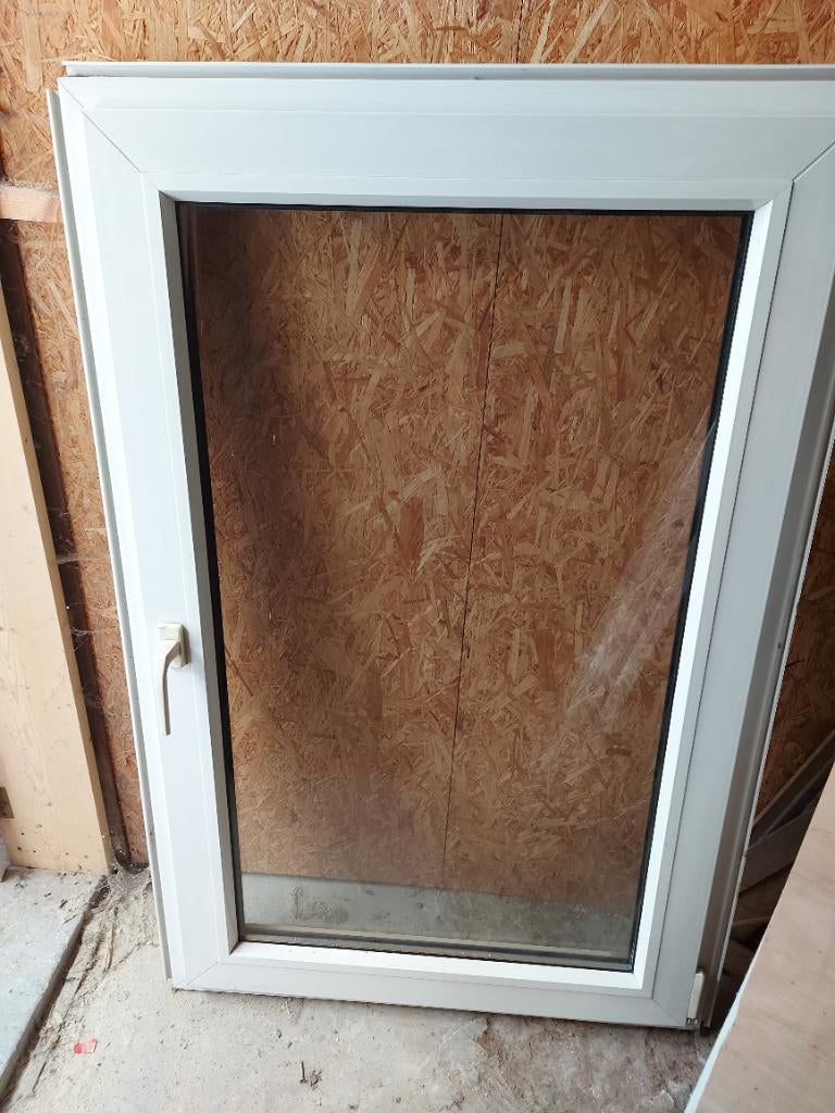 Raam (90 x 135 cm) - dubbel glas - prima staat!, Ophalen, Gebruikt, Gevelraam of Ruit, Dubbelglas