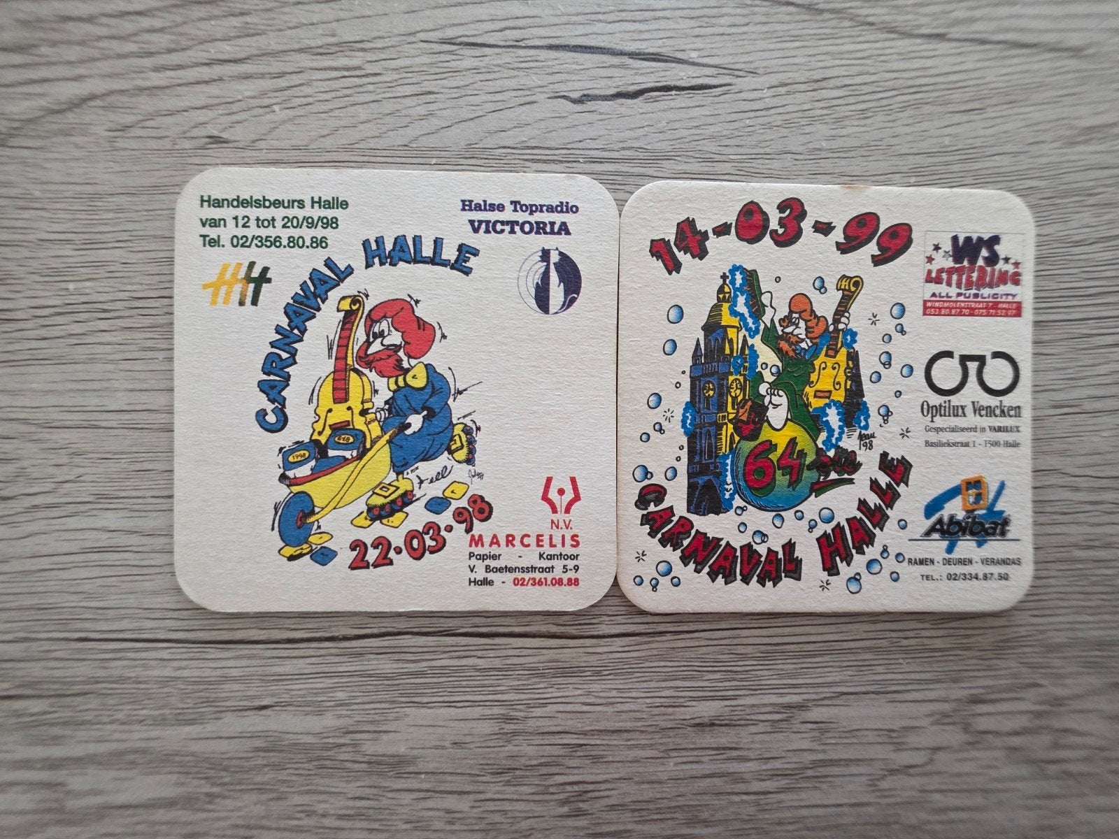 Bierkaartjes Carnaval Halle, Ophalen of Verzenden, Viltje(s)