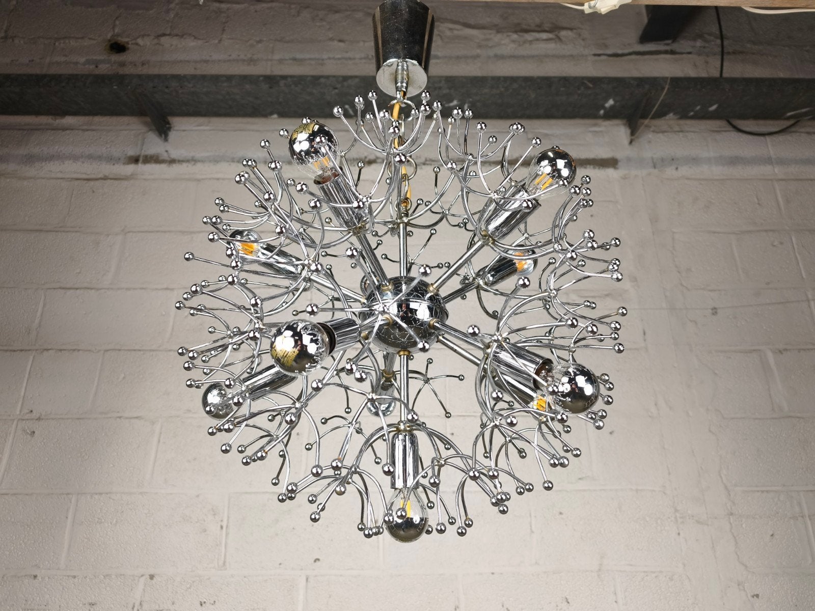 Grote vintage Sciolari spoetnik lamp, Huis en Inrichting, Ophalen, Kunststof, ., .