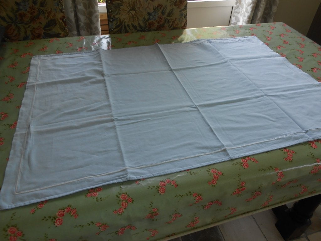 lange lichtblauwe katoenen kussensloop, Maison & Meubles, Chambre à coucher | Linge de lit, Enlèvement ou Envoi