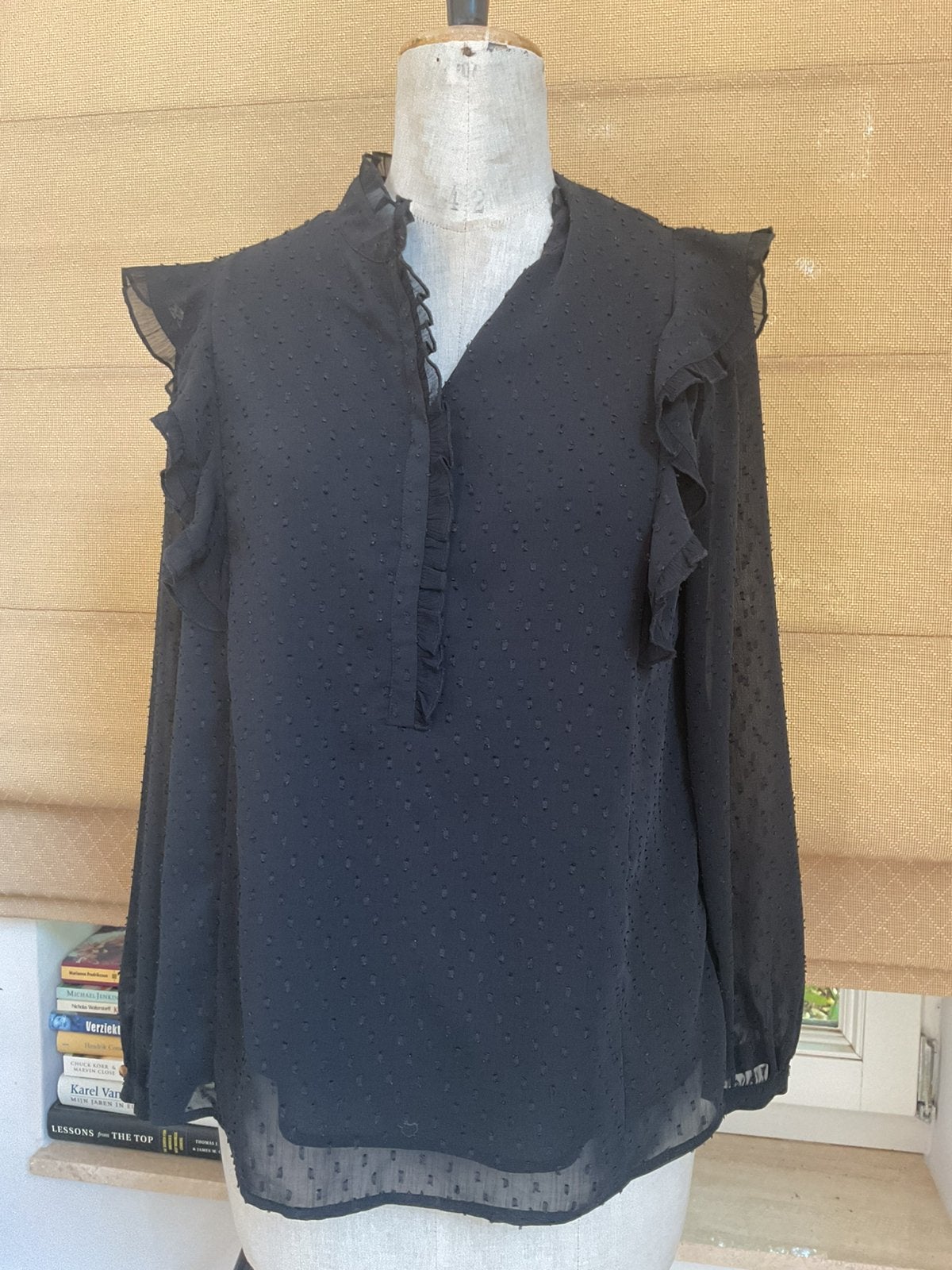 Bloes van Xandres , maten S en M, Kleding | Dames, Blouses en Tunieken, Ophalen of Verzenden, Zo goed als nieuw, Zwart