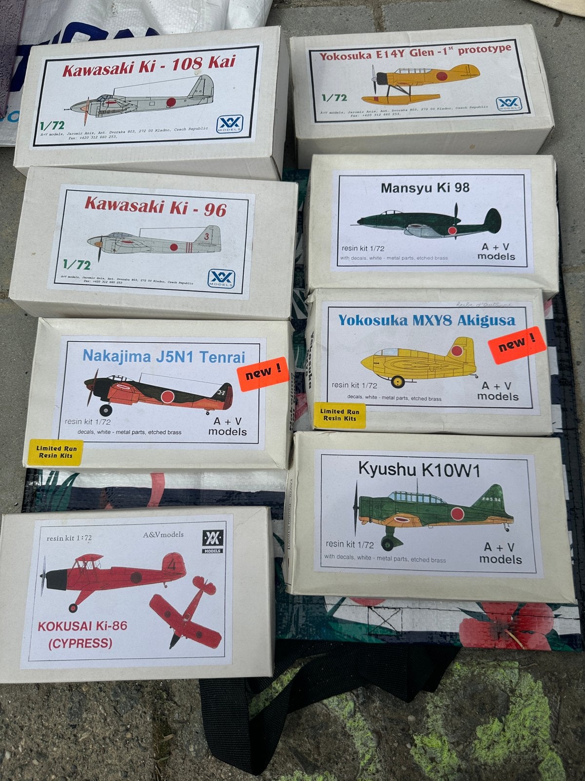 Lot 1:72 A+V models résine, Ophalen of Verzenden, Gebruikt, Vliegtuig