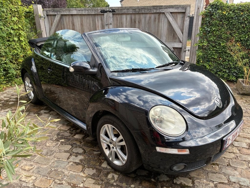 NewBeetle cabrio, Auto's, 4 zetels, Cabriolet, Zwart, Leder