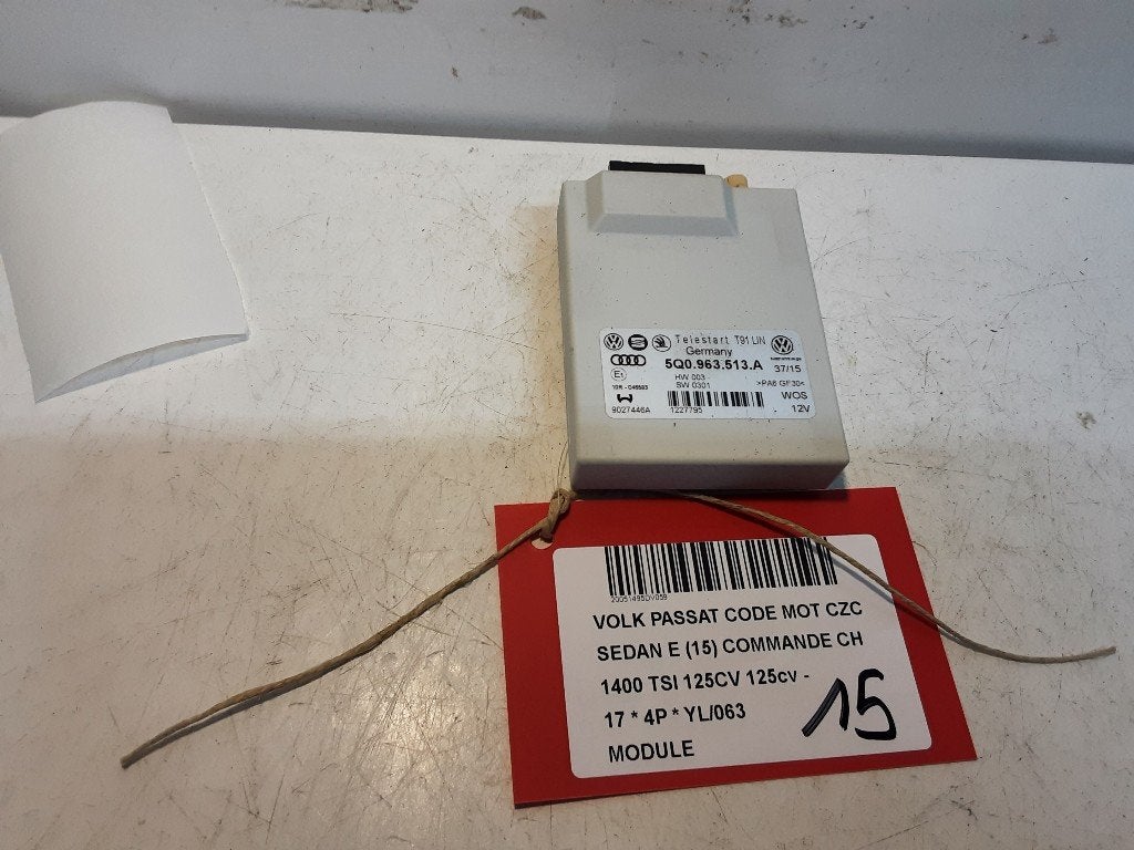 UNITE ELECTRONIQUE Volkswagen Passat (3G2) (5Q0963513A), Volkswagen, Mevr. I. Hauben, Utilisé, Rue de l'Espoir 34 34
4030  GRIVEGNÉE, BE