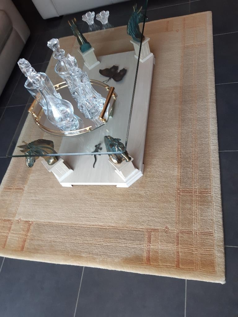 Tapijt Nepal, Huis en Inrichting, Ophalen, Beige