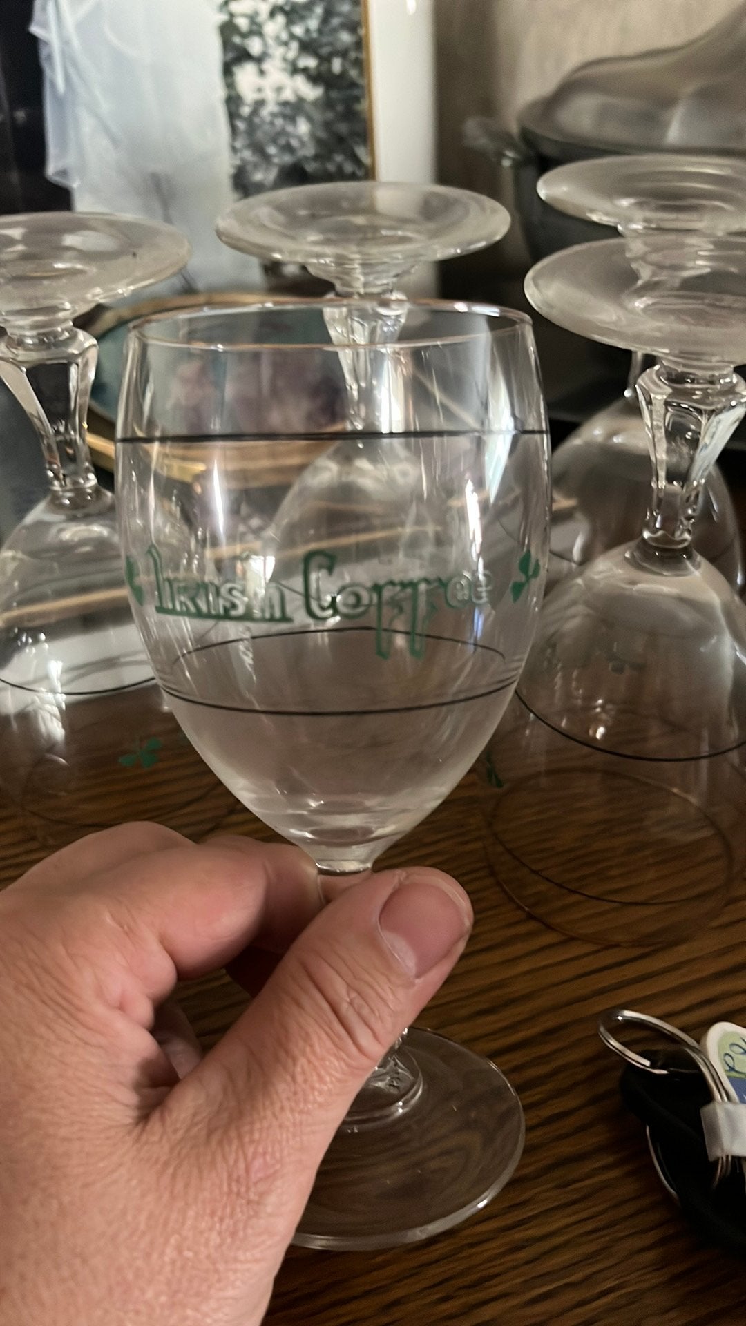 6 Irish coffee glazen, Ophalen, Gebruikt, Overige typen