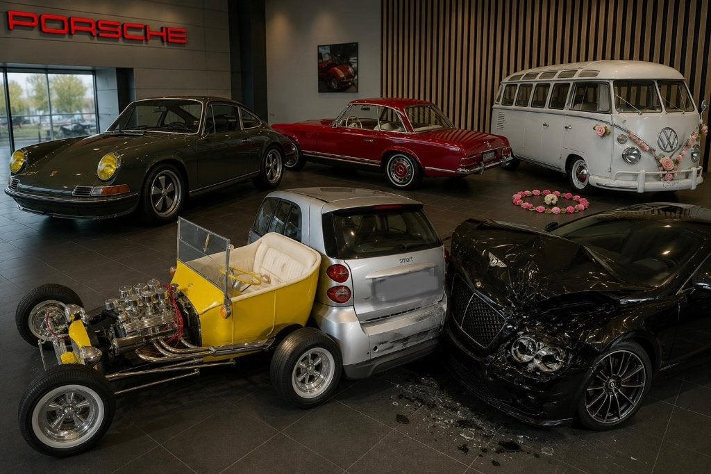 Zeer veel schaalmodellen 1:12 (luchtgekoeld) en 1:8 (hotrod), Enlèvement, Comme neuf, 1:9 à 1:12, Voiture