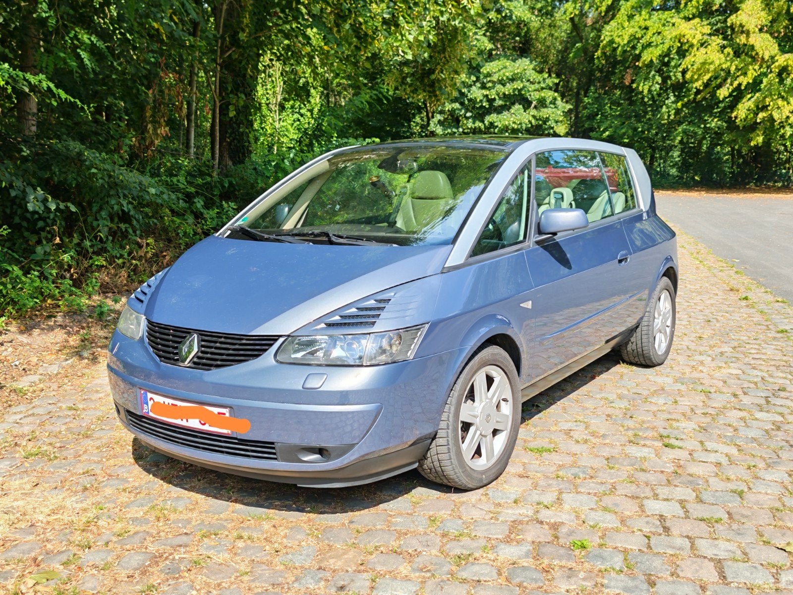 Renault avantime 3.0 V6 200pk, Auto's, Renault, Beige, Lederen bekleding, Blauw, Avantime