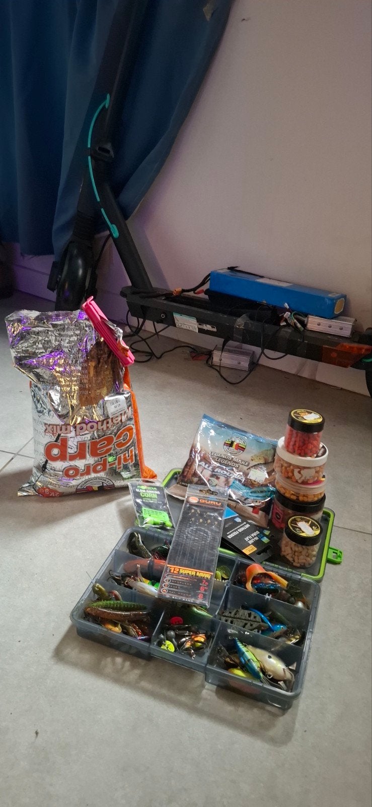 Vissers spullen tw koop, Ophalen