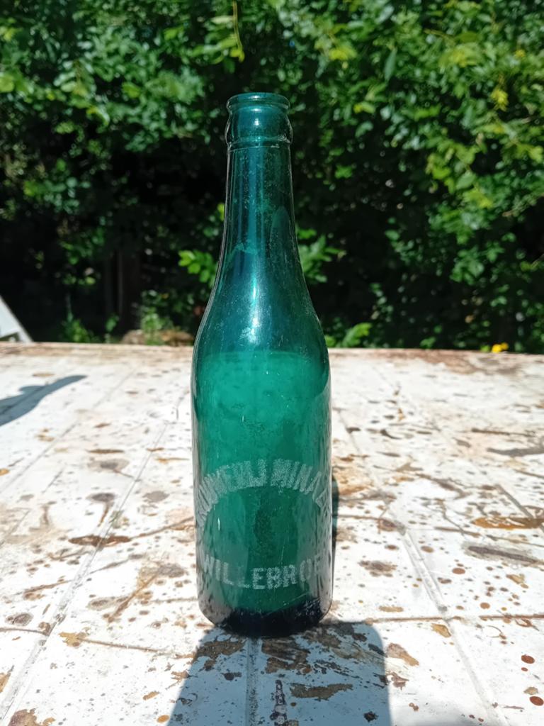 Oude vintage bierfles brouwerij Minazio Willebroek, Enlèvement ou Envoi