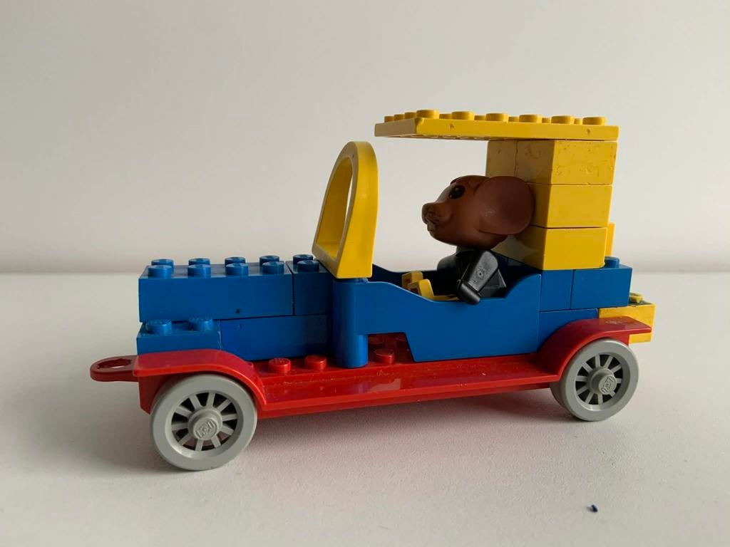 Lego fabuland 328-1 Moe mouse roadster, Ophalen of Verzenden, Gebruikt, Complete set, Lego