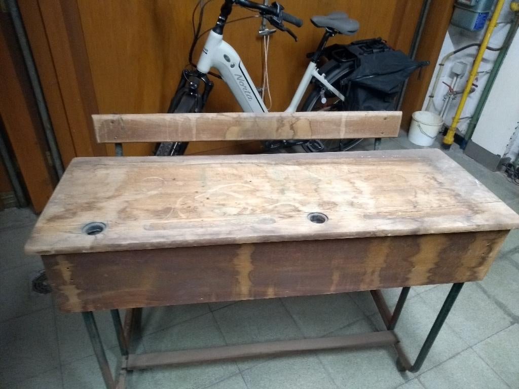 schoolbanken, 2 hoogtes, prijs per stuk, Antiek en Kunst, Ophalen