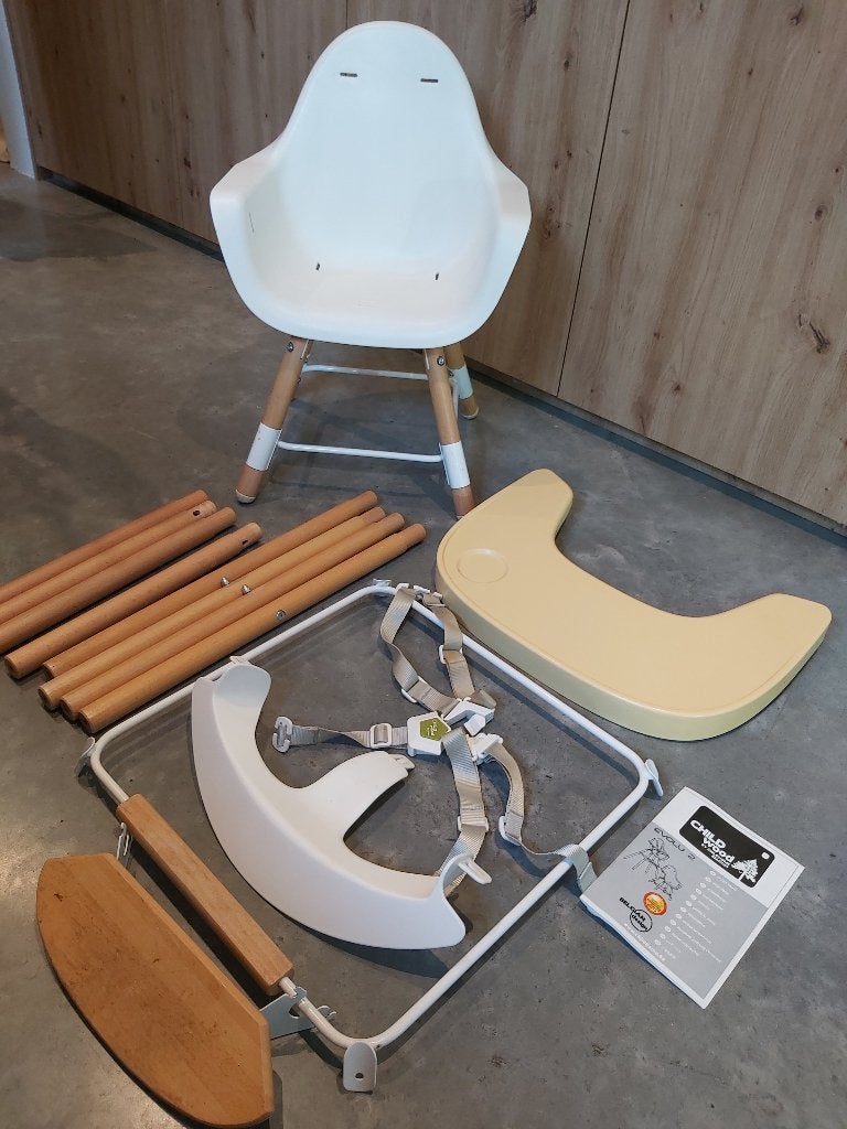 Kinderstoel CHILDHOME EVOLU 2 incl. Teddy stoelverkleiner, Kinderen en Baby's, Ophalen, Gebruikt, Meegroeistoel, Aanschuifbaar